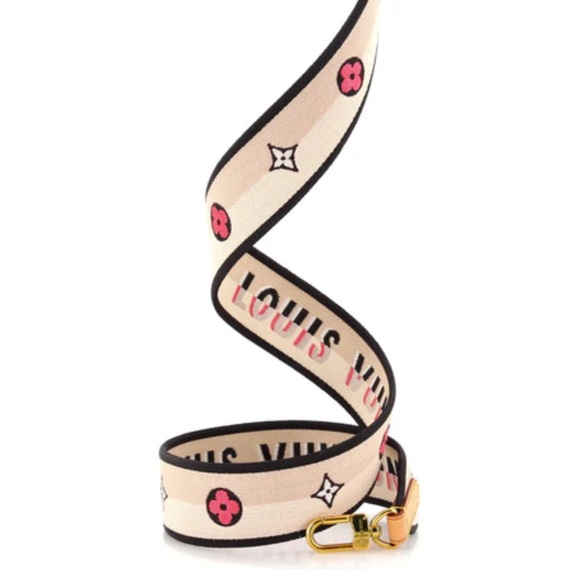 🩷🖤 BRAND NEW --Louis Vuitton Sporty Logo Bandouliere Shoulder Strap Jacquard - Picture 7 of 12